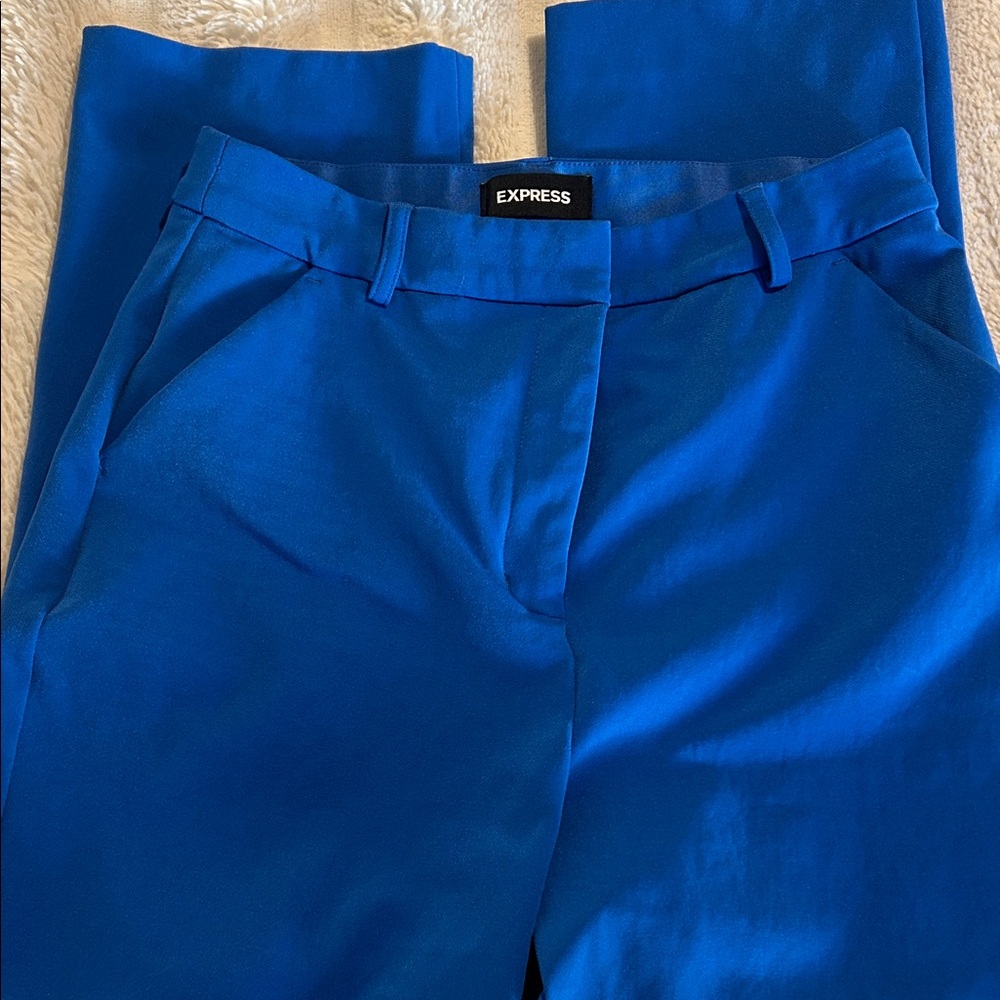 Express Women's Royal Blue Tailored Dress Pants